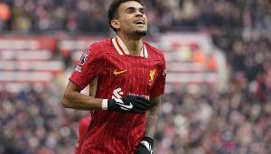 迪亚斯英超对埃弗顿单场创造6次机会，2017年后利物浦首人